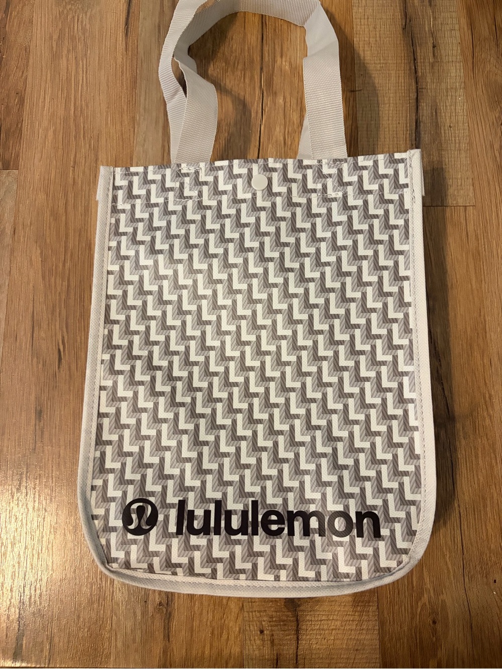 lululemon athletica Gray Patterned Messenger Tote